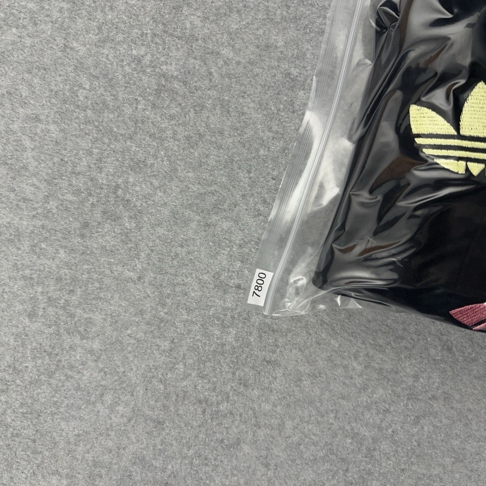 adidas Black Crewneck Sweatshirt with Multicolor Trefoil Motif - Picture 10 of 10
